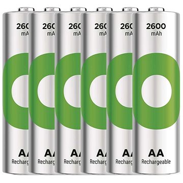 E-shop GP Wiederaufladbare Batterien ReCyko 2600 AA (HR6), 6 Stück