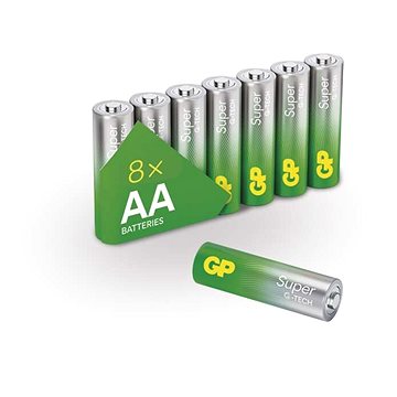 E-shop GP Super AA Alkalibatterien (LR6), 8 Stück