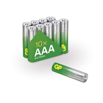 E-shop GP Super AAA Alkaline-Batterien (LR03), 10 Stück