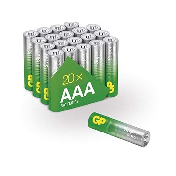 E-shop GP Super AAA Alkaline-Batterien (LR03), 20 Stück
