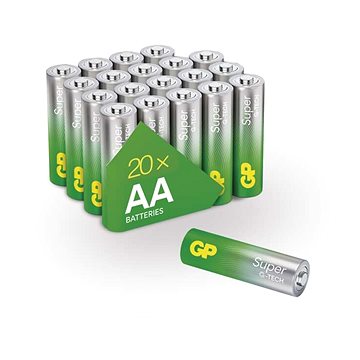 E-shop GP Alkaline-Batterien Super AA (LR6), 20 Stück