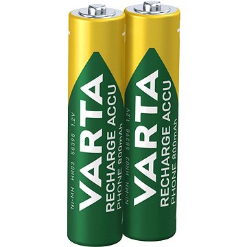 VARTA nabíjecí baterie Recharge Accu Phone AAA 800 mAh 2 ks