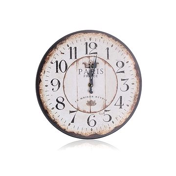 HOME DECOR Nástěnné hodiny Paris 34 cm