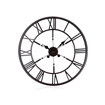 HOME DECOR Nástěnné hodiny Antic black 60 cm