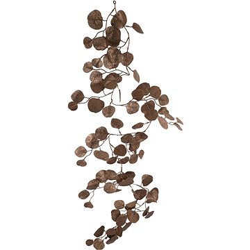 H&L Vánoční girlanda Měsíčnice, 180 cm, brozová