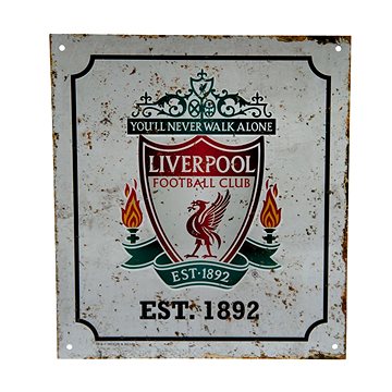 FotbalFans Cedule Liverpool FC, retro znak klubu, 23 × 25 cm