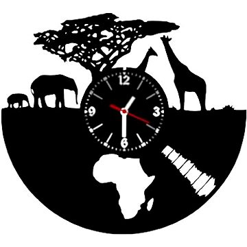 hodiny LP vynil 30cm Safari