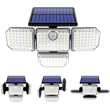 Iso Trade Solární lampa 181 LED s venkovním panelem Izoxis