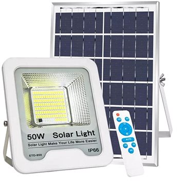 MDS Solární LED lampa 50 W, včetně dálkového ovládání