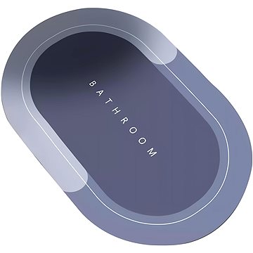 Pronett XJ5036 Podložka do koupelny, rychleschnoucí, 60 × 40 cm, šedá