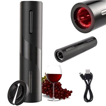Verk Elektrický otvírák na víno s led podsvícením 23 cm × 4,8 cm