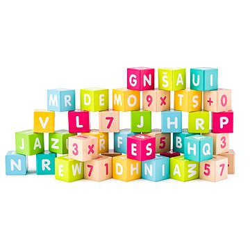 E-shop Woody Würfel mit Buchstaben und Zahlen