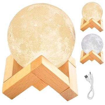 ISO 3D Lampička měsíc Moon Light 8 cm