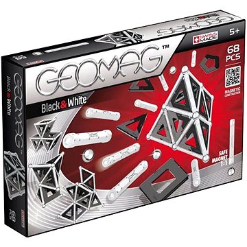 Geomag - Panels black/white 68 dílků