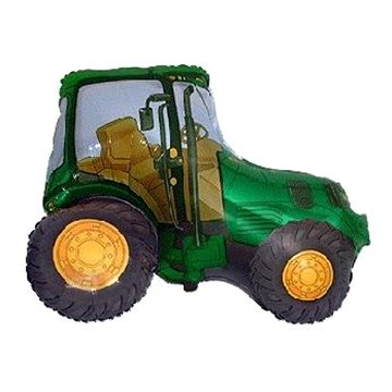Balón foliový 60 cm traktor - farma - zelený