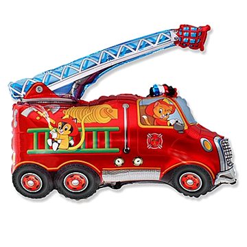 Balón foliový 60 cm hasič - požárník