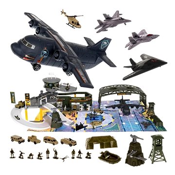 Dětské vojenské letiště s letadly a příslušenstvím XXL