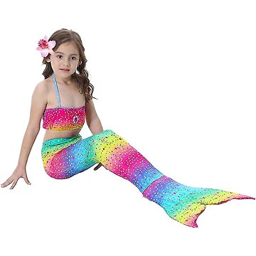 Surtep Kostým na plavání Mořská Panna Mermaid 3-pack Rainbow
