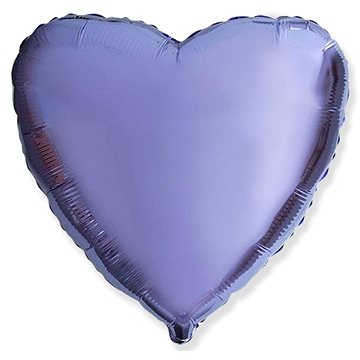FLEXMETAL Balón foliový srdce lila 45 cm
