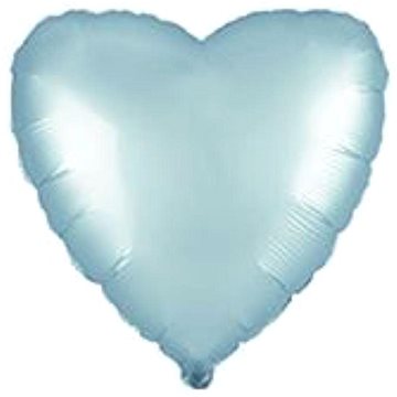 FLEXMETAL Balón foliový srdce pastelové modré 45 cm