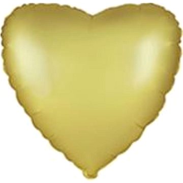FLEXMETAL Balón foliový srdce pastelové zlaté 45 cm