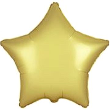 FLEXMETAL Balón foliový hvězda pastelová zlatá 45 cm