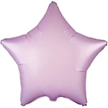 FLEXMETAL Balón foliový hvězda pastelová fialová - lilie 45 cm