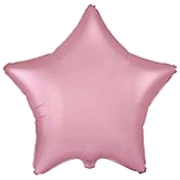 FLEXMETAL Balón foliový hvězda pastelová růžová 45 cm