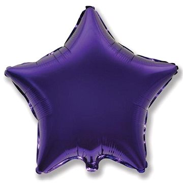 FLEXMETAL Balón foliový hvězda fialová 45 cm