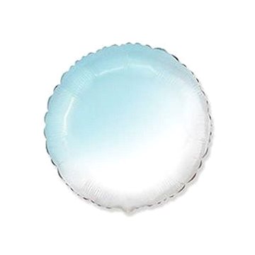 FLEXMETAL Balón fóliový kulatý ombré - modrobílý 48 cm