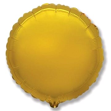 FLEXMETAL Balón foliový kulatý zlatý 45 cm