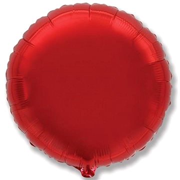 FLEXMETAL Balón foliový kulatý červený 45 cm