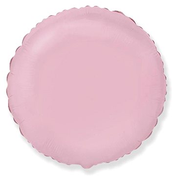 FLEXMETAL Balón foliový kulatý pastelově růžový 45 cm