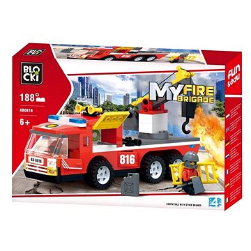 Blocki MyFireBrigade Fire engine with tow hook