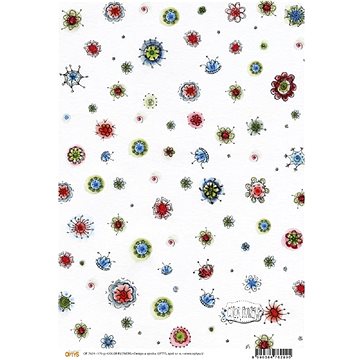 Optys 7629 - Papír A4 jednostranný, 170g, color flowers