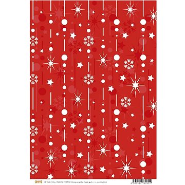 Optys 7623 - Papír A4 jednostranný, 170g, vánoční červený