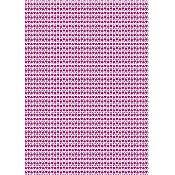 Optys 7575 - Papír A4 jednostranný, 170g, srdíčka růžový