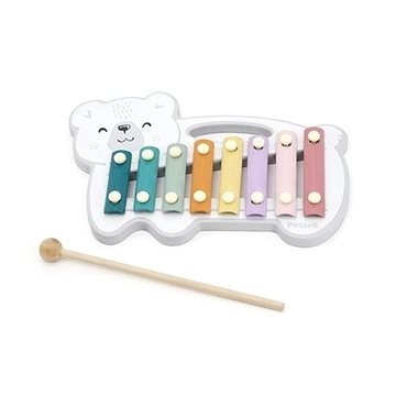 Dřevěný xylofon polární medvěd