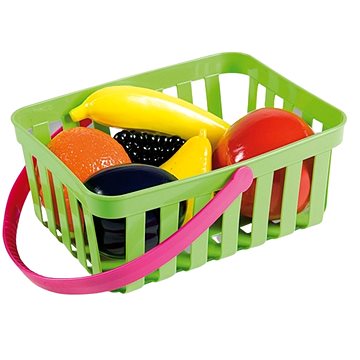 Androni Nákupní košík s ovocem - 6 kusů, zelený