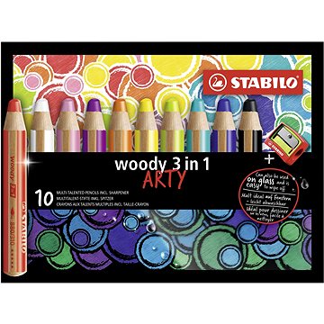 E-shop Stabilo Woody Arty 3in1 10 Farben