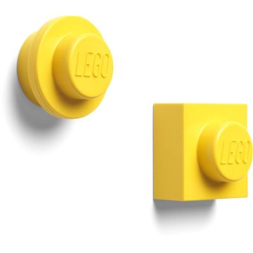 LEGO magnetky, set 2 ks - žlutá
