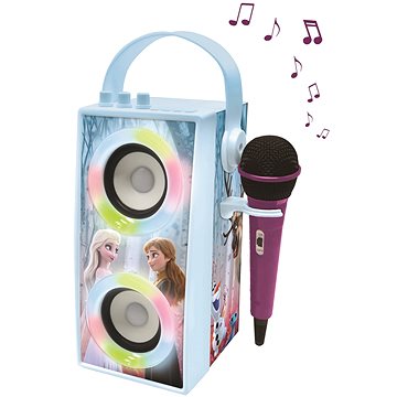 E-shop Lexibook Frozen Tragbarer Bluetooth-Lautsprecher mit Mikrofon und Lichteffekten