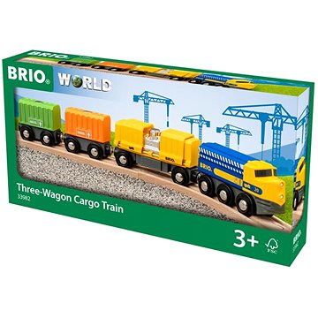 Brio World 33982 Nákladní vlak se třemi vagony
