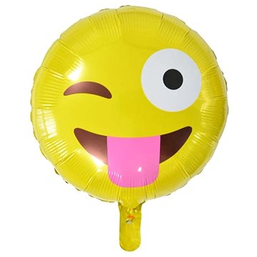 Balón foliový smajlík - smile - wink - mrkající - 45 cm