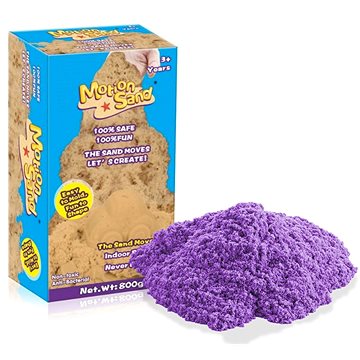 Kinetický / měsíční písek – náhradní sada 800g - fialová barva
