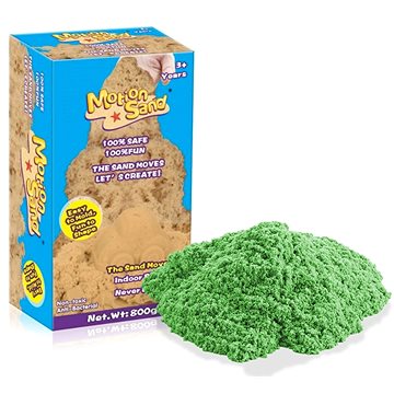 Kinetický / měsíční písek – náhradní sada 800g - zelená barva