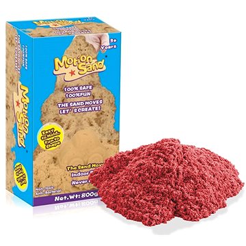 Kinetický / měsíční písek – náhradní sada 800g - červená barva