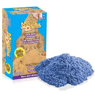 Kinetický / měsíční písek – náhradní sada 800g - modrá barva