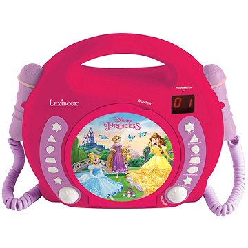 Lexibook Princezny Přenosný CD přehrávač s 2 mikrofony