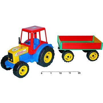 Traktor s vlečkou